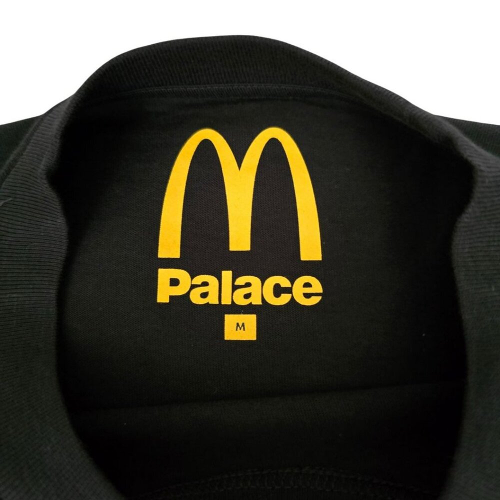Palace McDonald's Shirt Medium Black Mens Skateboard Tee NEW McDonalds Skater - Picture 3 of 5